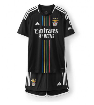 Benfica Koszulka Wyjazdowych Dziecięca 2023-24 Krótki Rękaw (+ Krótkie spodenki)